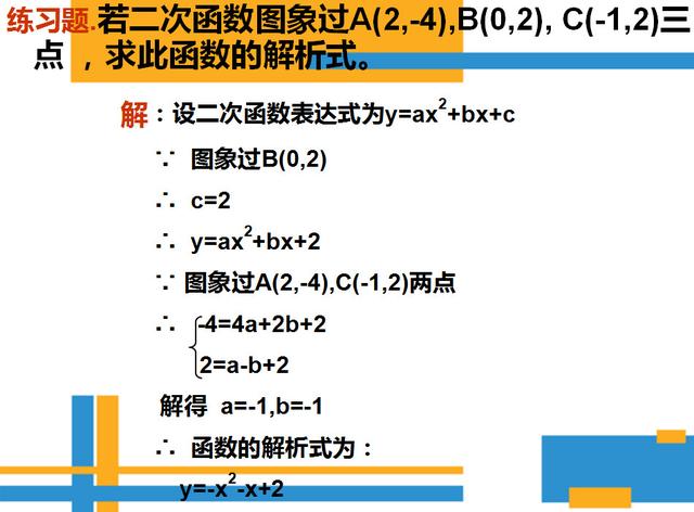 二次函数一般式，二次函数的一般式是什么（确定二次函数表达式的知识及题型总结）