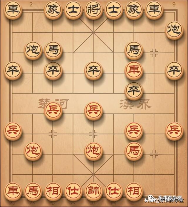 象棋牛头滚的下法，急进中兵、牛头滚、横车盘头马