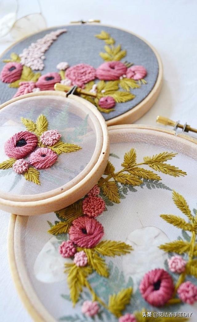 绣花图案花样简单图片,绣花图案(就像开在水中央)