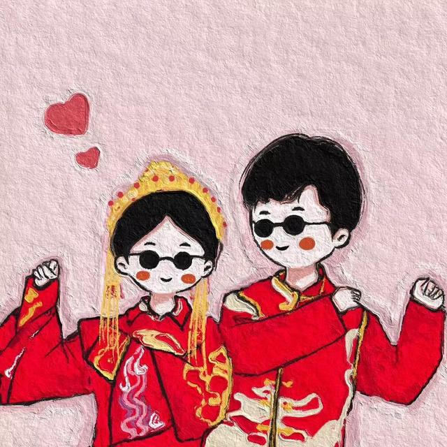 偷偷藏不住图片，可爱漫画《偷偷藏不住》头像，小桑稚（油画小可爱卡通微信头像）