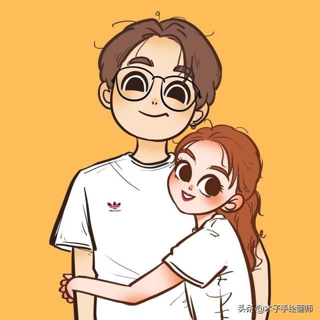 情侣头像动漫可爱，情侣动漫可爱头像微信（超可爱的情侣卡通漫画头像）