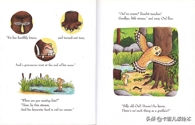 英文绘本小故事，英语绘本故事（Gruffalo》咕噜牛的故事）