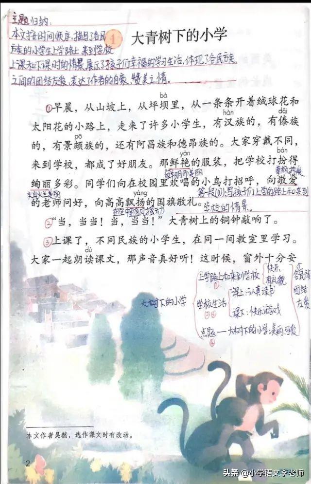 打扮词语意思，打扮的意思（三年级语文下册《大青树下的小学》知识点整理）