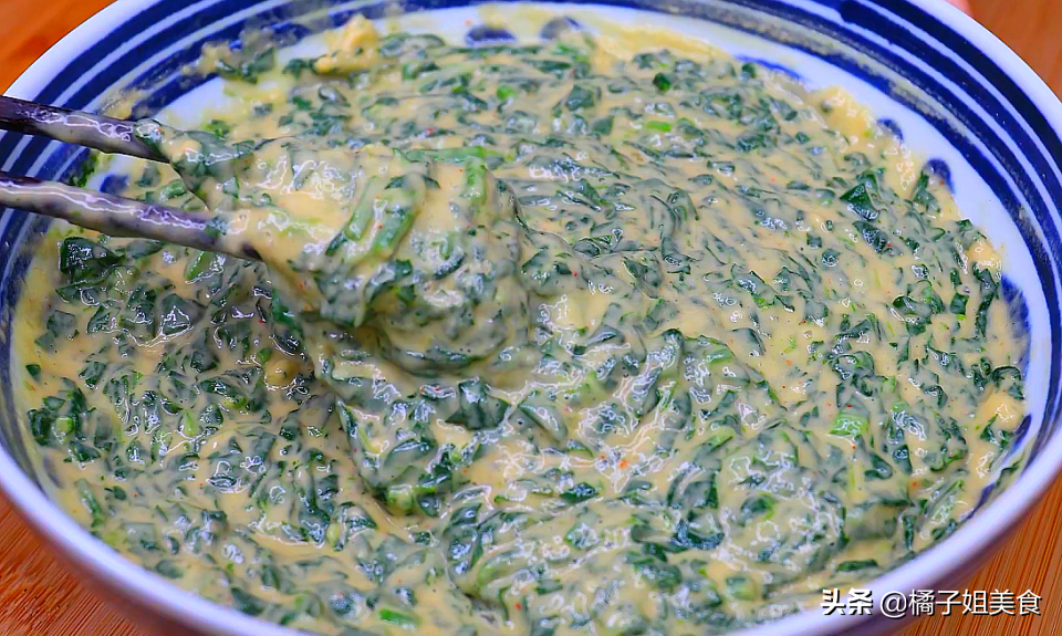 圖片[4]-菠菜雞蛋另類做法  口感鮮香味美 既是菜又能做主食-起舞食譜網