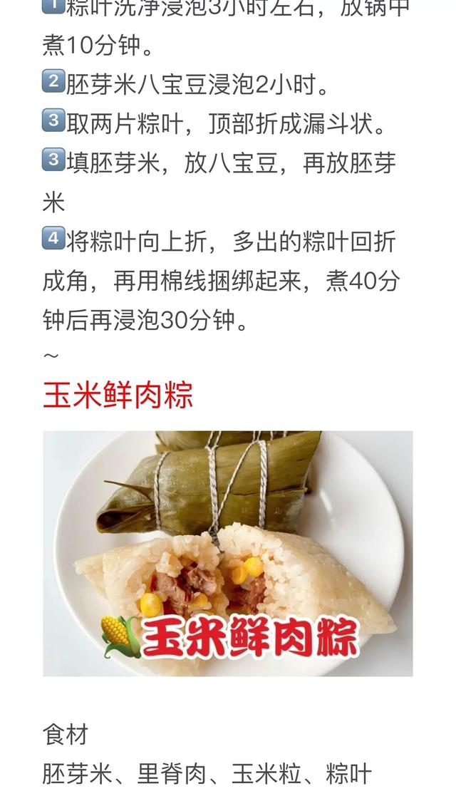 水果粽子的做法大全，水果粽子的做法（粽子馅配方种类大全）