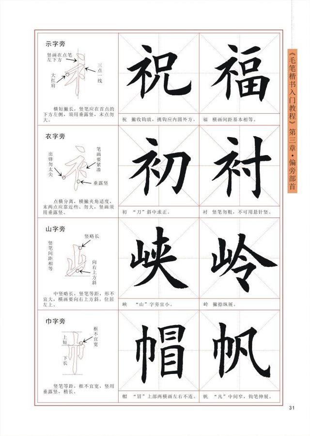 毛笔楷书入门教程，毛笔楷书入门教程百度云（王丙申高清书法字帖《毛笔楷书入门教程》）