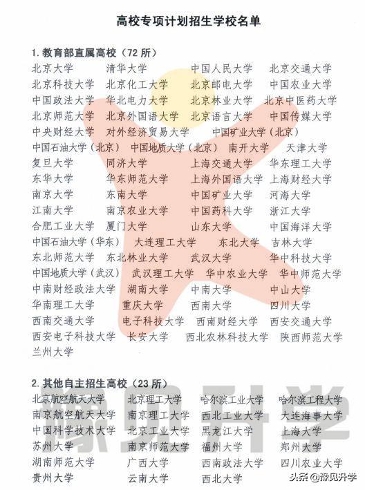 什么是国家专项计划招生，国家专项计划招生是什么意思（不要与名校失之交臂）