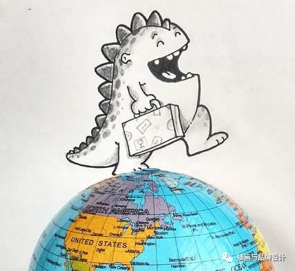 小恐龙怎么画，恐龙怎么画简单又好看（创意手绘丨他画出一只很有戏的小恐龙）