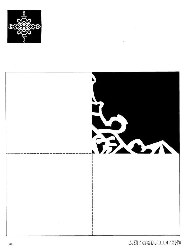 100种剪纸窗花教程图解，窗花剪纸教程图解（40多种雪花窗花剪纸图案）