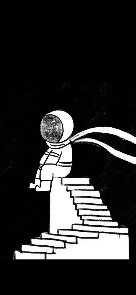 黑暗+丧风格图片，微信头像，黑暗+丧风格图片（每日壁纸丨黑色系列丧气壁纸）