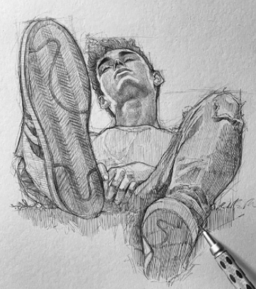 素描漫画人物头像微信，素描漫画人物头像（线条细腻的素描头像.手绘夸张的漫画造型。）