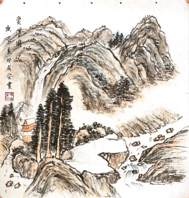 荷花池简笔画，荷花池简笔画手绘（美丽云浮——2020年云浮市庆祝六一儿童节少儿书画作品展）