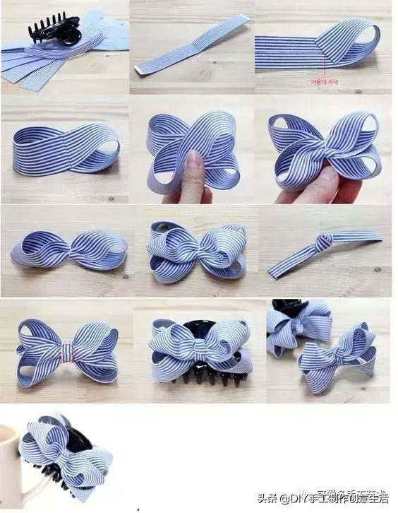 手工发夹制作教程，如何制作手工发夹（DIY手工制作）