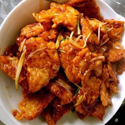 【鍋包肉】做法步驟圖 高熱量的東北硬菜  酸甜可口-起舞食譜網(wǎng)