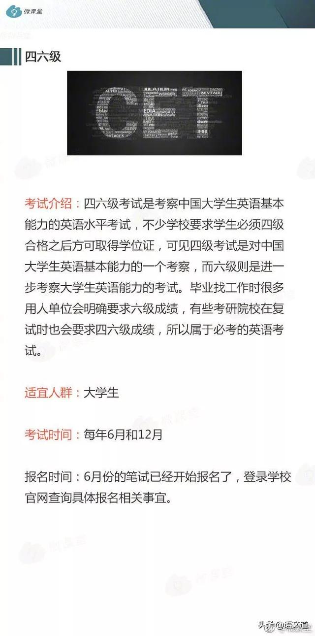 英语考试有哪些证书，英语证书考试有哪些（除了四六级还有哪些值得考得英语证书）