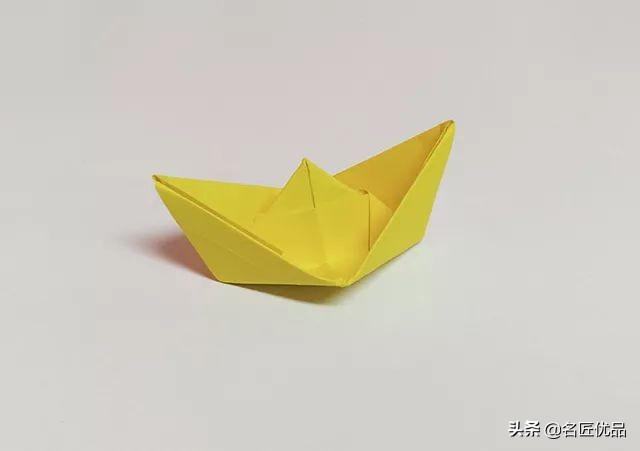 DIY手工折纸帆船的制作，用纸折帆船怎么做（这只小船承载了满满的回忆）