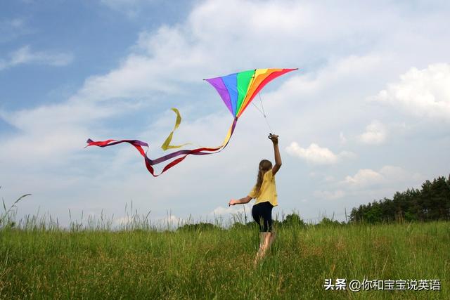 放风筝用英语怎么说，挂在树上用on还是in