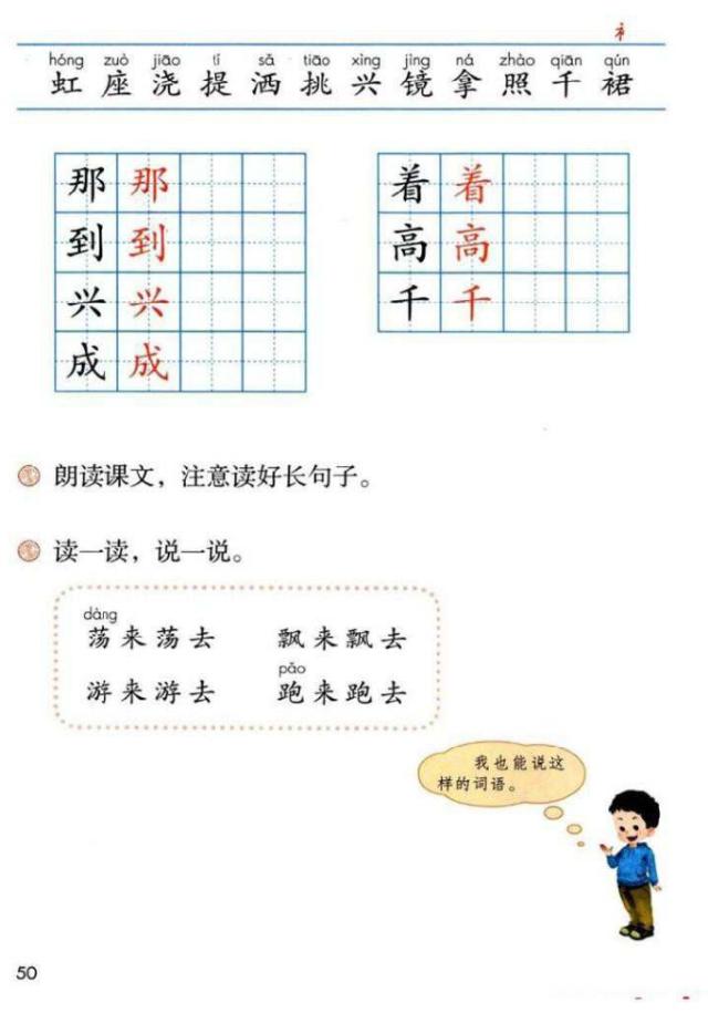 丑陋的意思，小学一年级语文下册课文11《彩虹》知识点