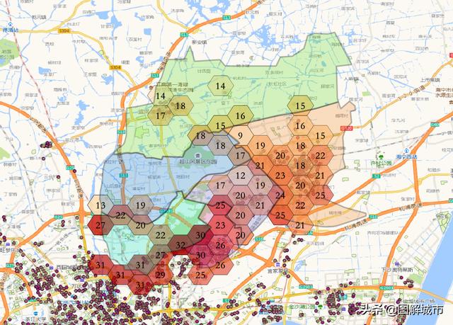 杭州各区分布图，杭州产业规划图（星桥、丁桥、临平、半山、临平、塘栖）