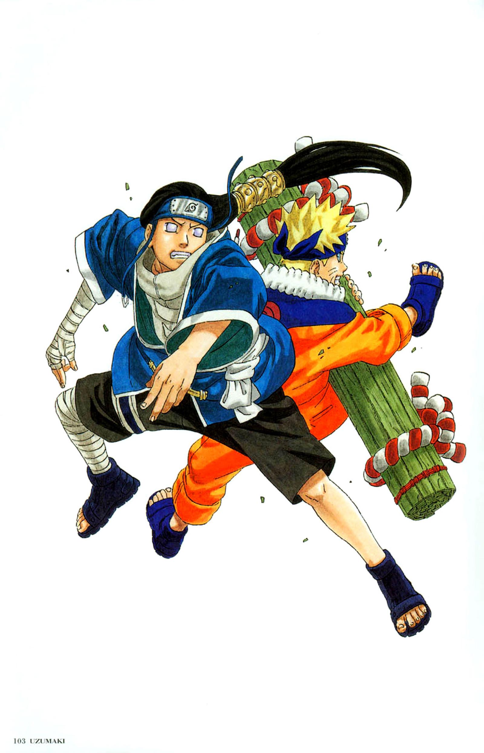 《火影忍者-涡卷》日本著名漫画家岸本齐史的原画集彩图插画欣赏