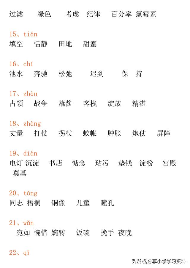 小学生常见同音字100个，小学三年级语文120组常见同音字组词汇总+练习