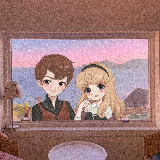 迪士尼公主背景图1，迪士尼公主背景图辛德瑞拉（，公主遇到真命天子）