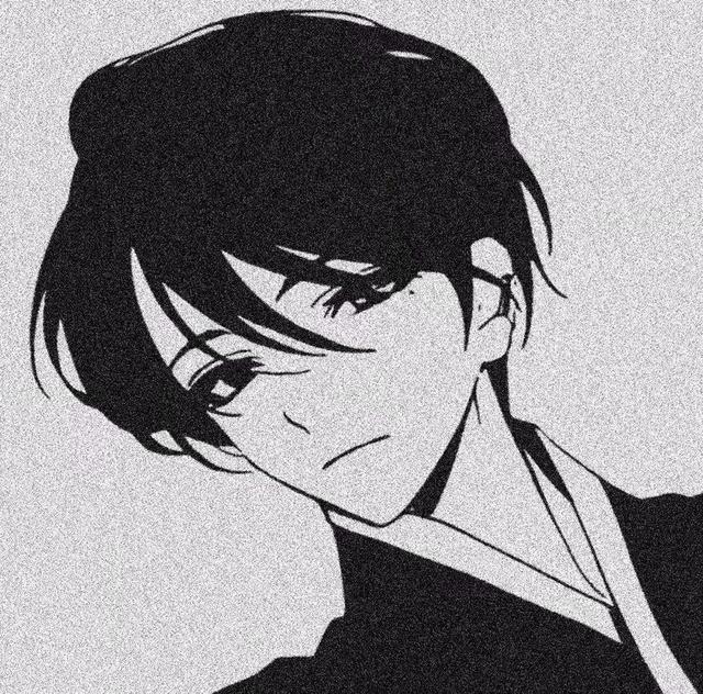 “网络男神”黑白动漫男头，微信头像，“网络男神”黑白动漫男头（“没点帅气刷不到的黑白动漫男头”）