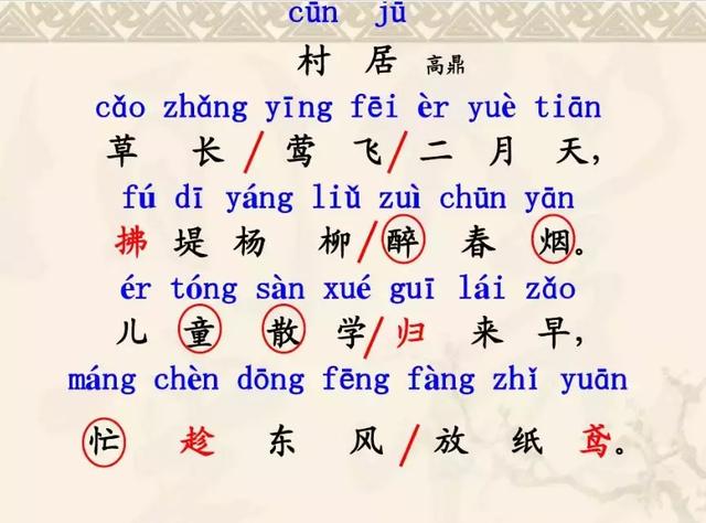 村的组词有哪些，村的组词有什么（部编语文二年级下册课文1、古诗二首）