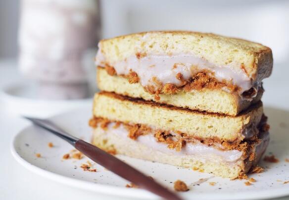 图片[6]-【芋泥肉松三明治】做法步骤图 比放果酱 沙拉酱都还要好吃！-起舞食谱网