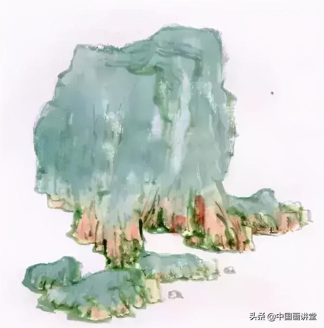 山的画法简单又漂亮，山的简笔画怎么画（简单的青绿山水画法）