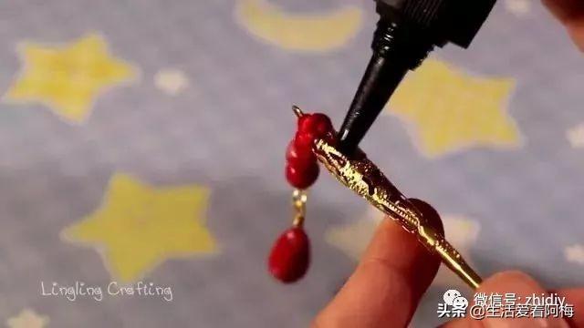 简单的古风簪子，DIY手工制作粘土中国结发簪