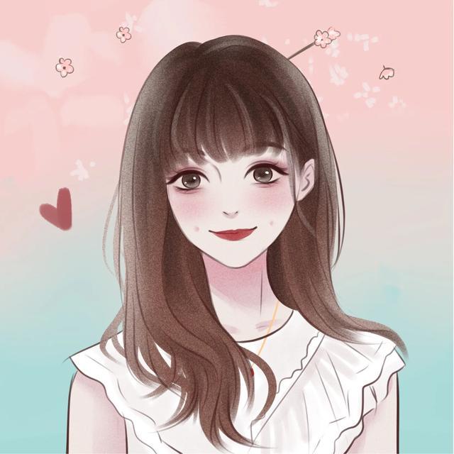 呆萌可爱的糖果女孩，微信头像，呆萌可爱的糖果女孩（动漫女生手绘头像）