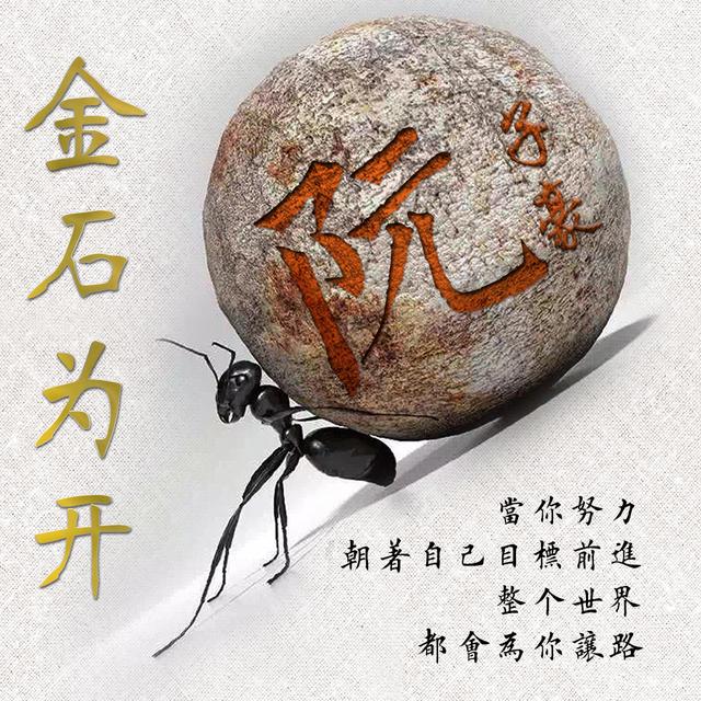 2,蚂蚁精神励志头像,把你的姓氏刻在石头上,一共12张