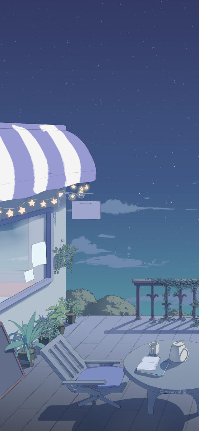 漫画场景壁纸,漫画场景壁纸图片(好美的动漫场景插画壁纸)