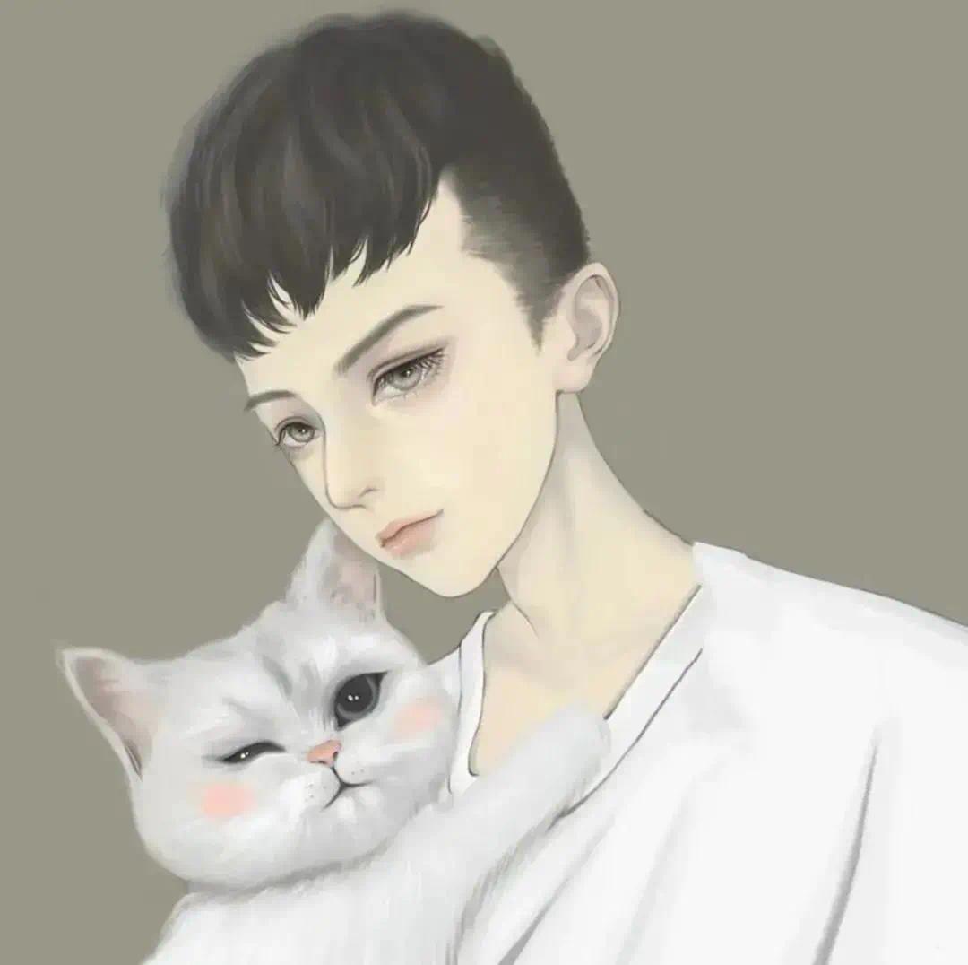 超酷CP情头♡撒拉黑哟，微信头像，超酷CP情头♡撒拉黑哟（抖音热门手绘情侣头像）