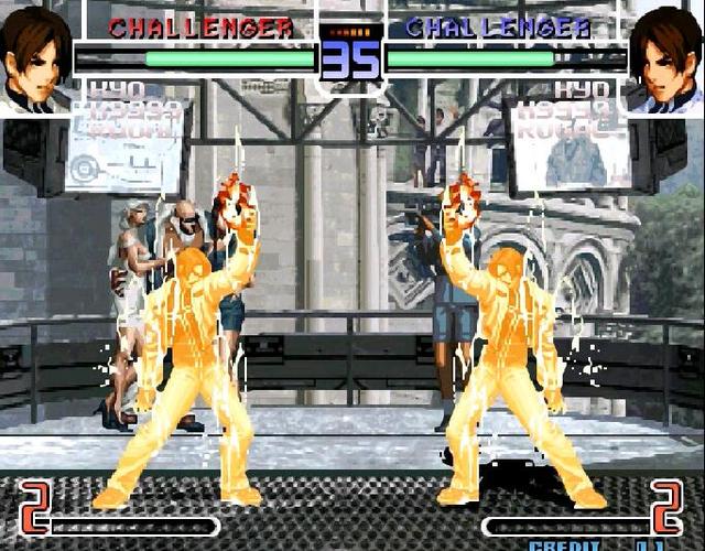 拳皇97连续技，拳皇97特瑞最快通关（经典街机《拳皇》1P和2P一起摇大招）