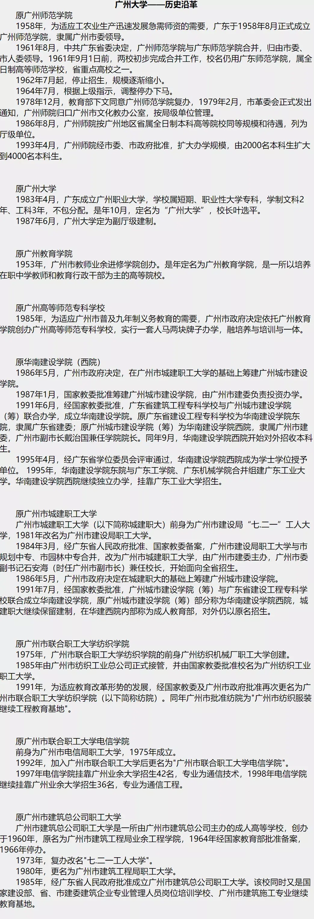 广州大学专科（院校解析）