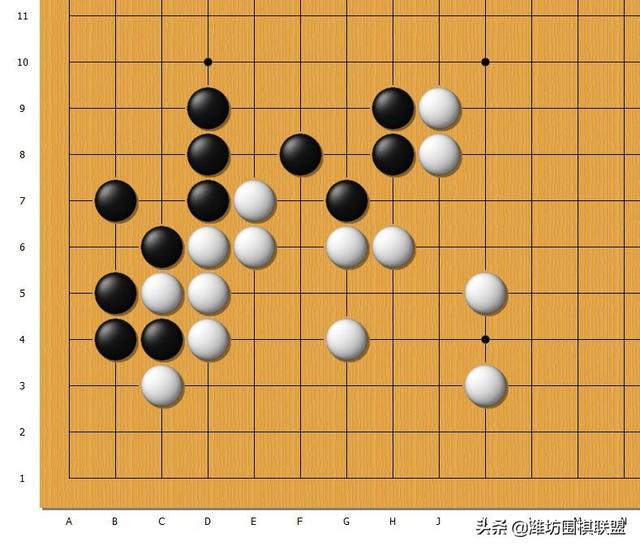 围棋三十六种杀法，围棋的基本杀法——虎口逃生杀法（8种\