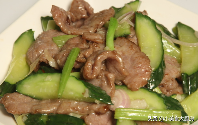 小黄瓜条牛肉嫩吗，小黄瓜条 牛肉（碰见这肉别手软）