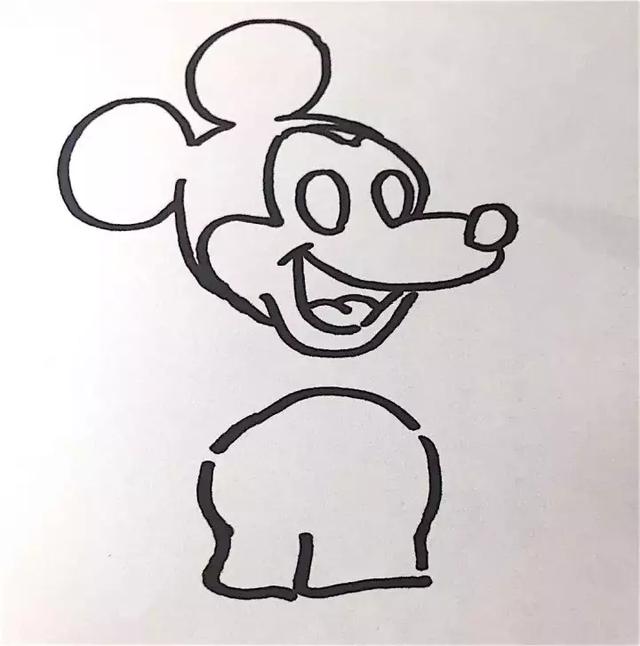 大耳朵图图简笔画，简笔画大耳朵图图简单画法（迪斯尼经典动画之米奇、米老鼠最简单的画法）
