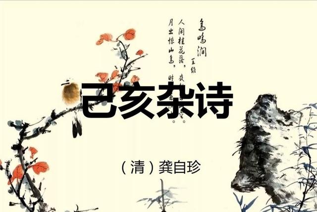 己亥杂诗的诗词以及原文，己亥杂诗古诗全文及译文（《己亥杂诗》）