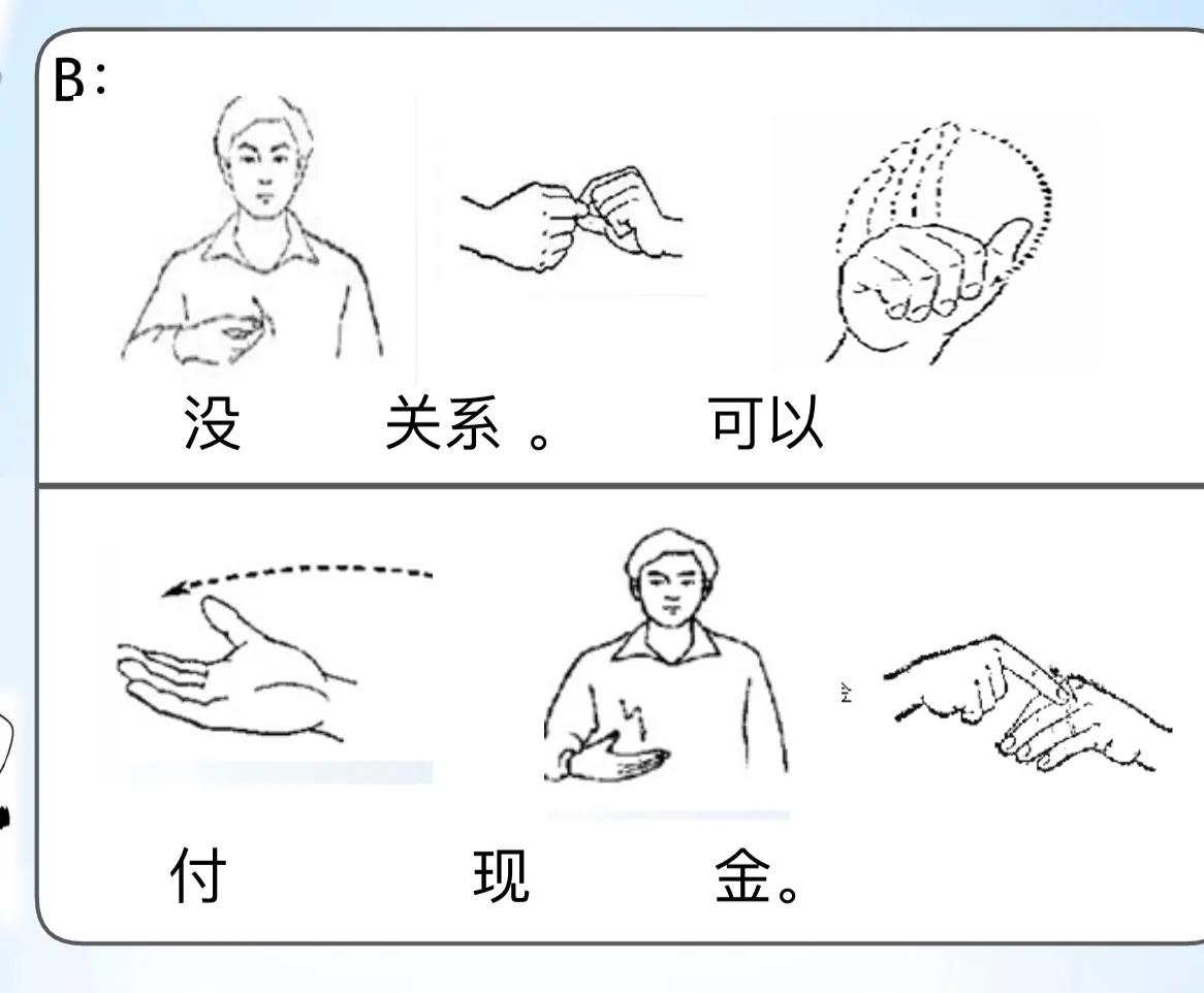 两人手语情景对话怎么说，简单的手语日常用语图片图解