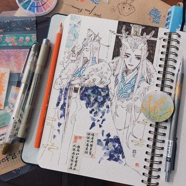 水彩画古风人物教程，水彩画人物教程（这样的水彩好想画）