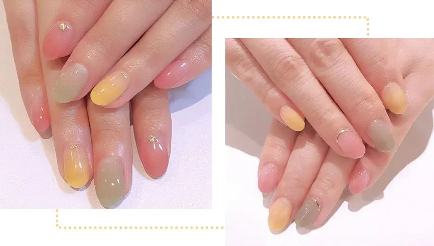 夏天指甲颜色大全图片流行，夏天显白指甲（够仙够清爽最重要是显手白）