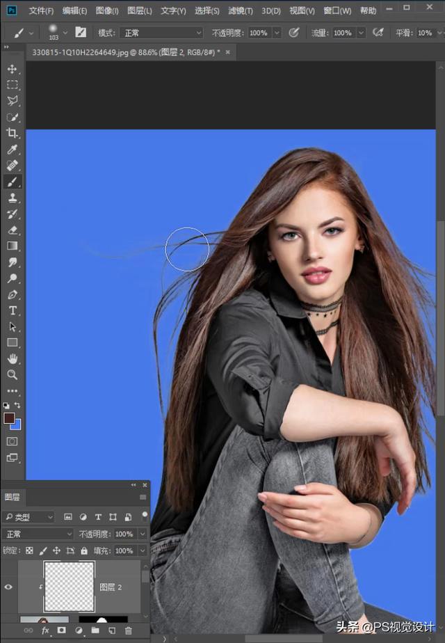 PS如何修剪白边，ps如何处理白边（PS抠头发丝有白边儿怎么处理）