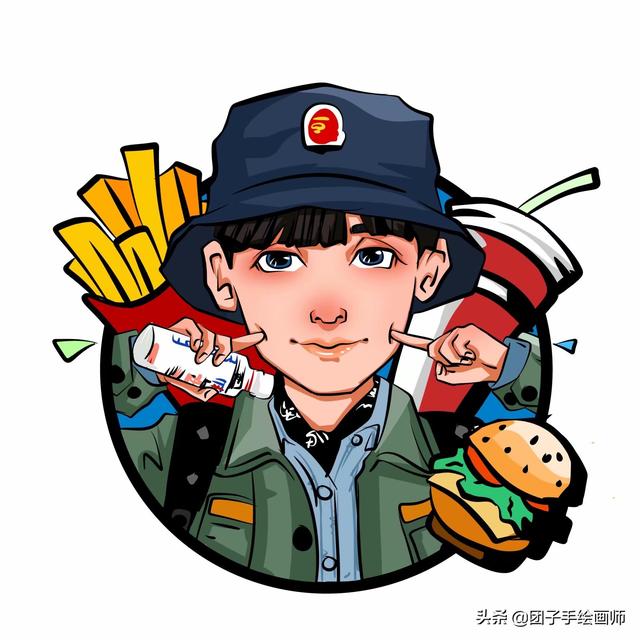 贰迟  酷拽ins风嘻哈男头，微信头像，贰迟  酷拽ins风嘻哈男头（爱玩一组机车）