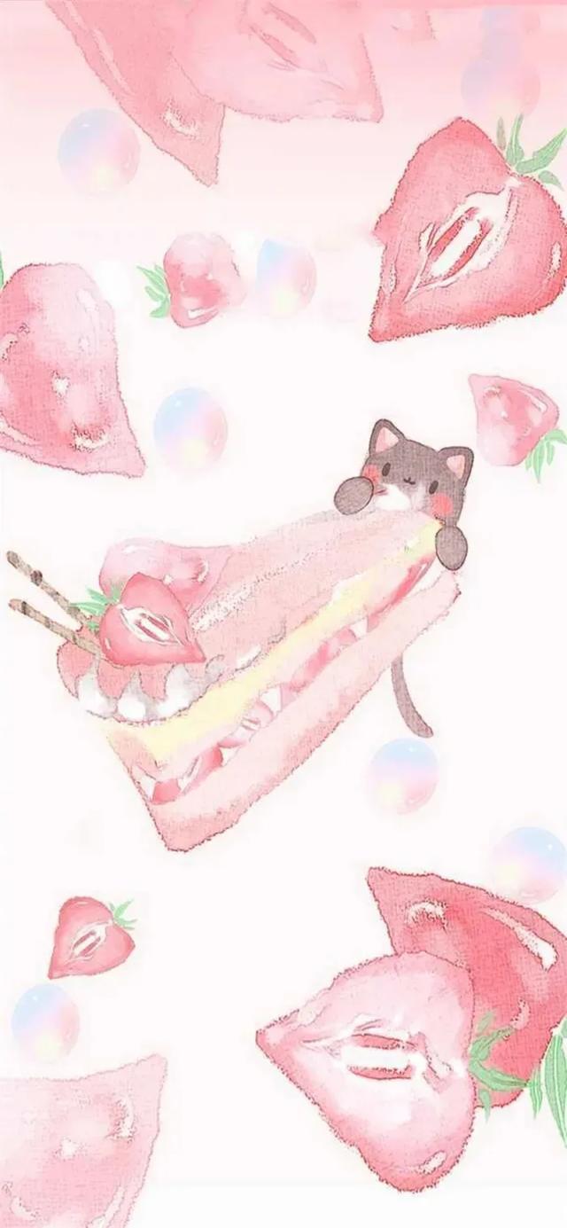 可爱治愈系草莓壁纸/ls，微信头像，可爱治愈系草莓壁纸/ls（可爱草莓\u0026唯美头像）