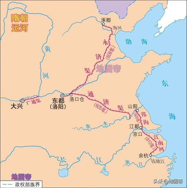 京杭大运河始建于哪个朝代，京杭大运河始建于哪个朝代修建的（隋炀帝杨广修建京杭大运河）