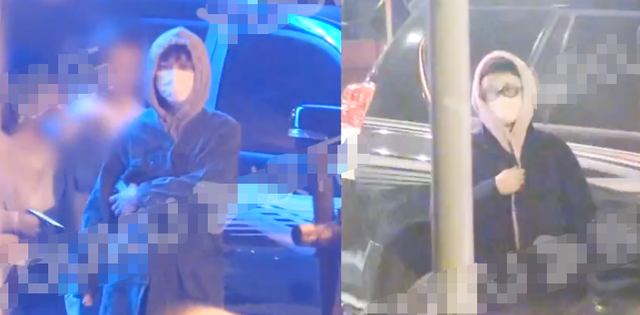 何炅隐婚妻子王菁疑曝光？两人穿情侣装深夜会友，同回住所显亲密