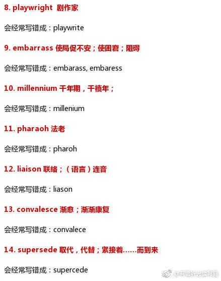 英语容易拼错的单词，很多人容易拼错的23个英文单词